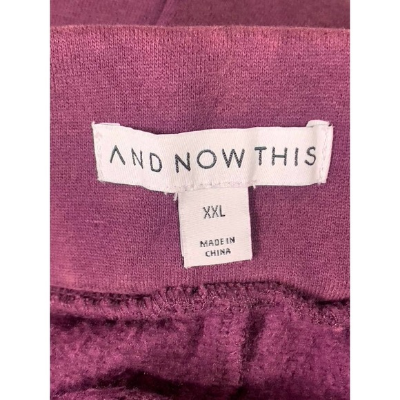 And Now This Women's Deep Eggplant Wash Wide-Leg Pull-On Pants SZ 2XL - Picture 8 of 9